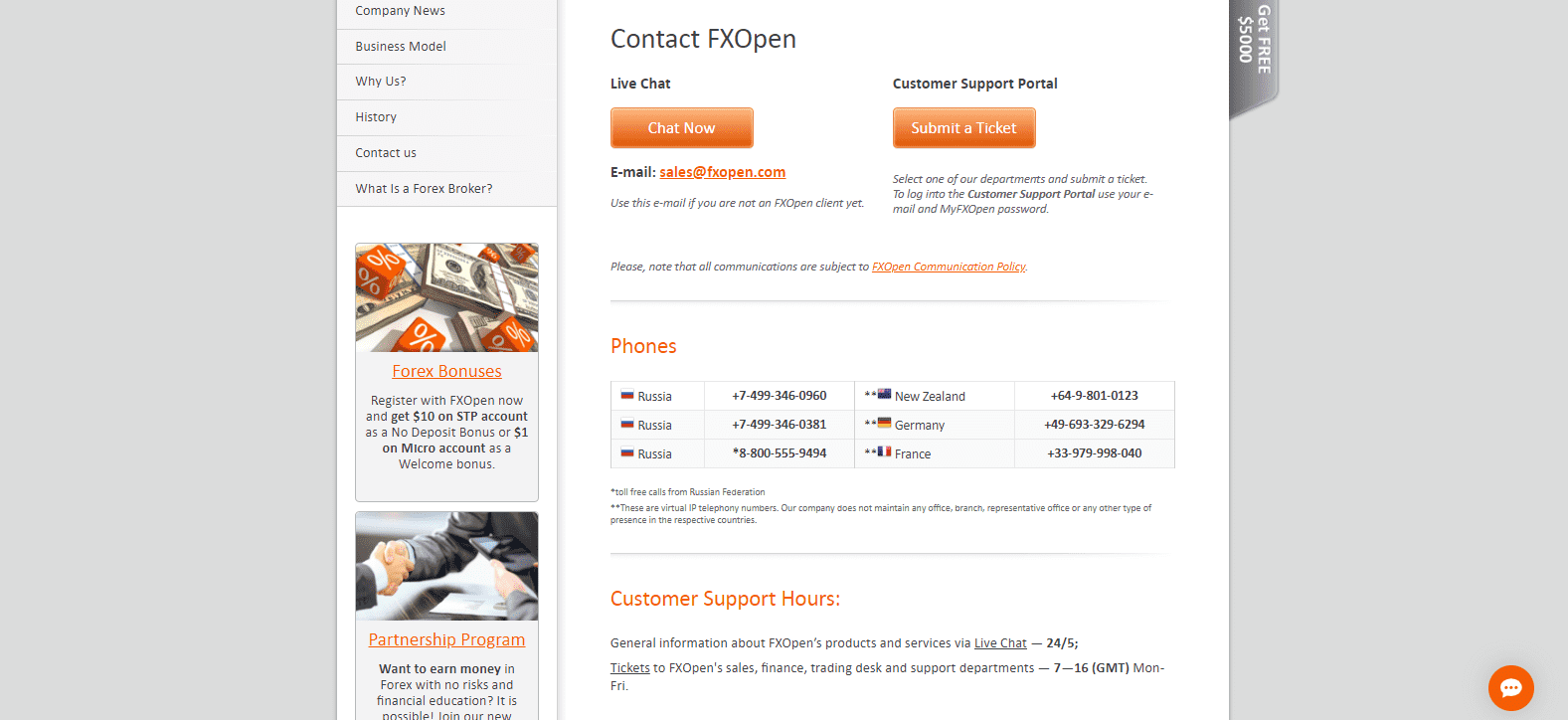 FXOpen Review customer support FXOpen Review customer support